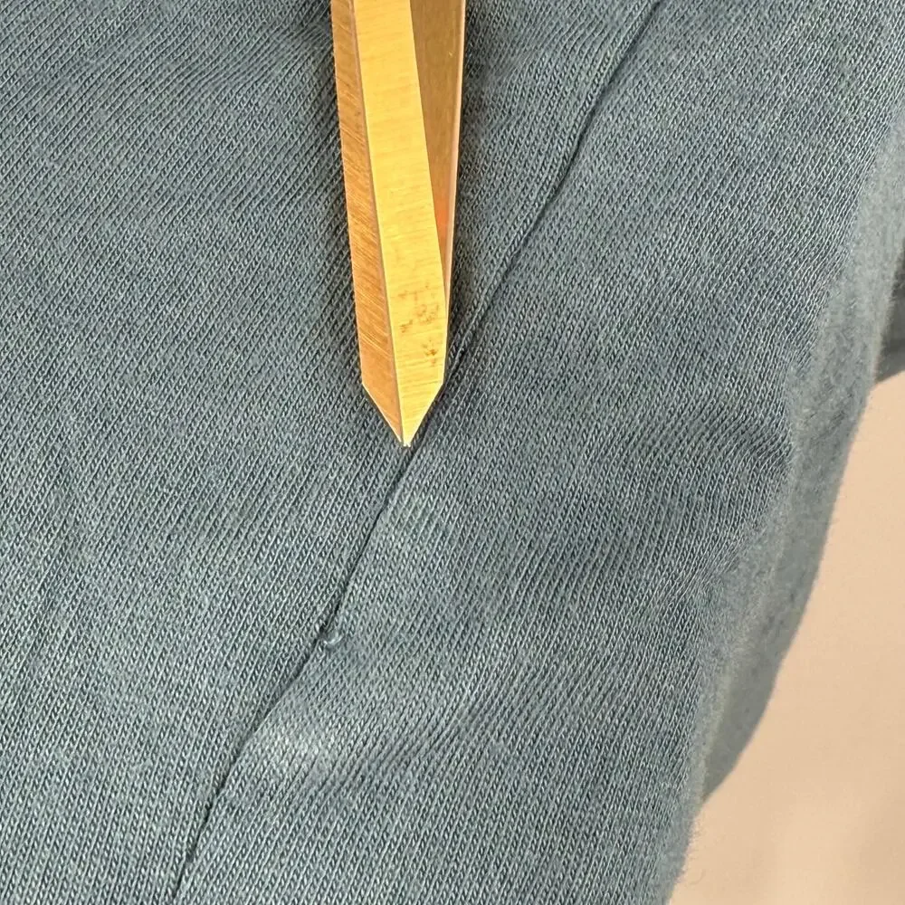 Michael Stars Solange Dress Size Small NEW Tie Waist Maxi Pebble Blue NWOT - Picture 8 of 15